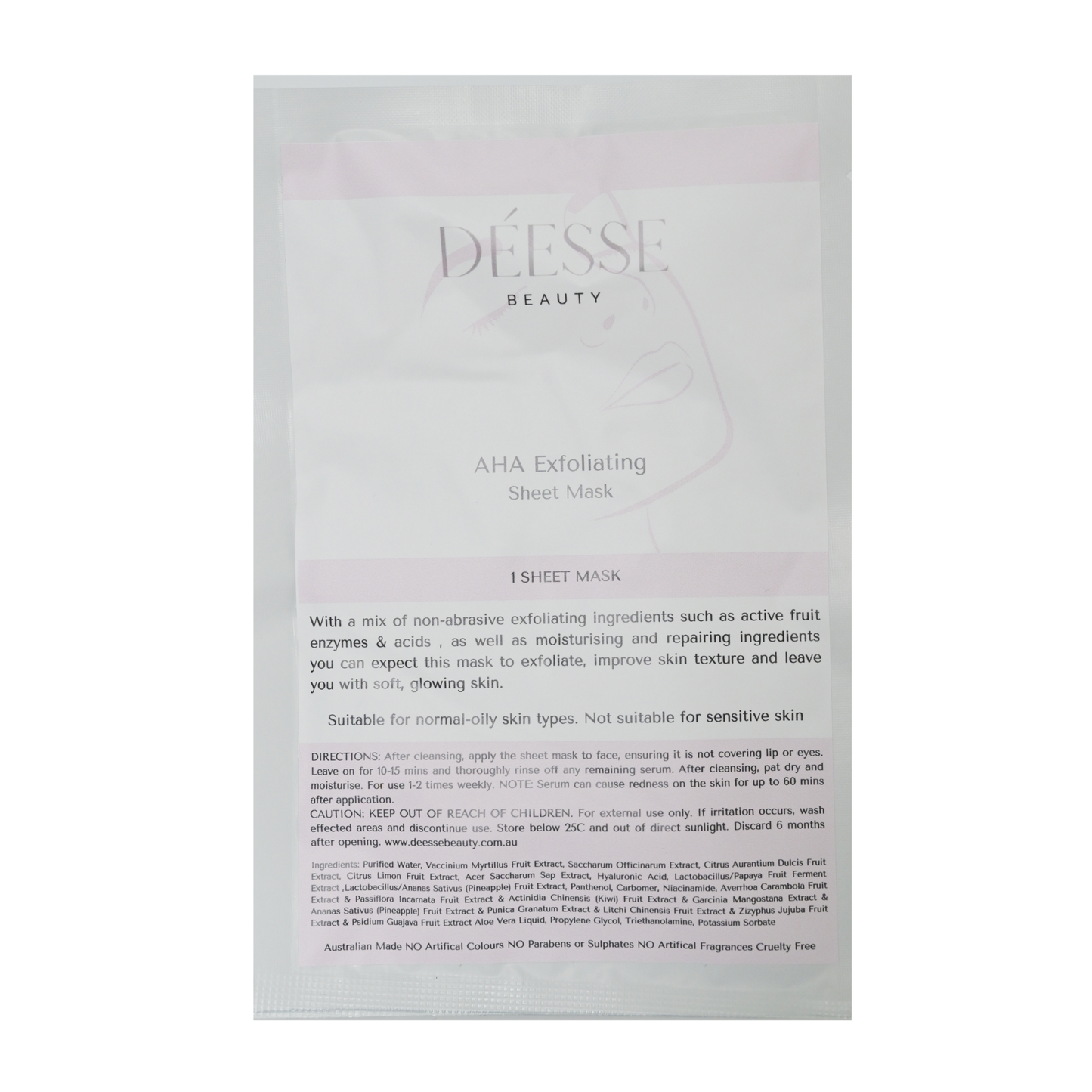 AHA Exoliating Sheet Mask